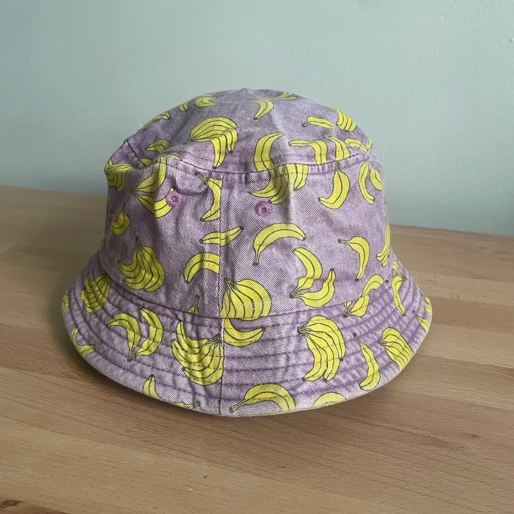 Empyre Banana Bucket Hat | Purple and Yellow | Y2K - Picture 4 of 6